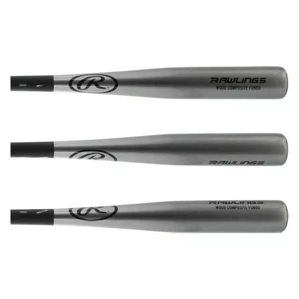 Rawlings Composite Wood Fungo Bat: R114CF Black, Grey 4 Rawlings Composite Wood Fungo Bat: R114CF Black, Grey - Image 2