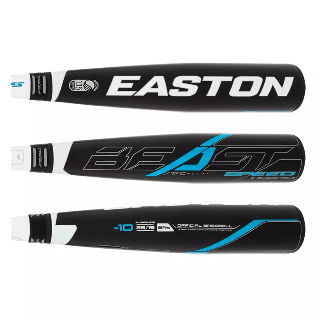 Easton Beast Speed Hybrid -10 USSSA Baseball Bat: SL19BSH108 Black, White 4 Easton Beast Speed Hybrid -10 USSSA Baseball Bat: SL19BSH108 Black, White - Image 2