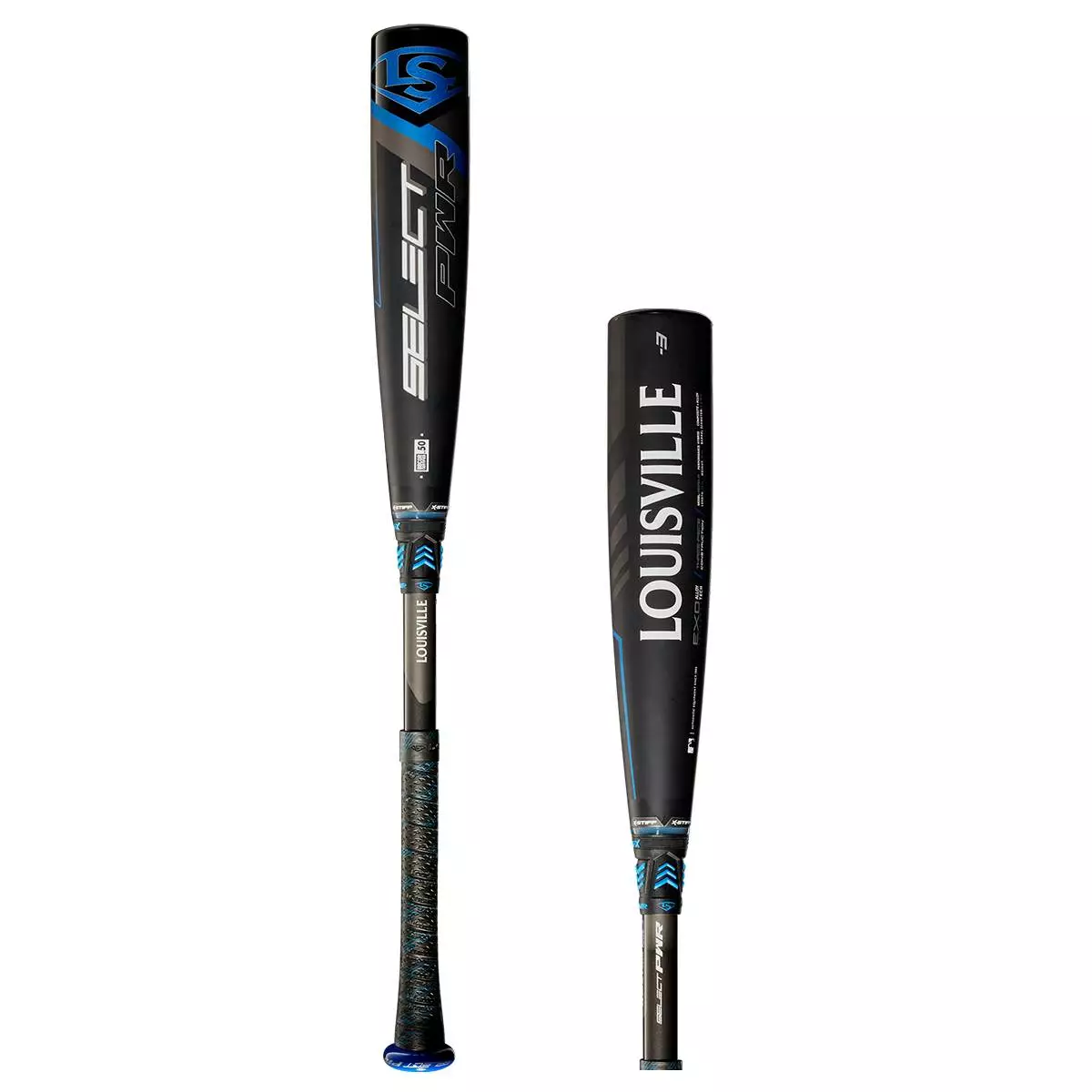 Louisville Slugger Select PWR BBCOR Baseball Bat: WTLBBSPB320 Black, Blue 3 Louisville Slugger Select PWR BBCOR Baseball Bat: WTLBBSPB320 Black, Blue