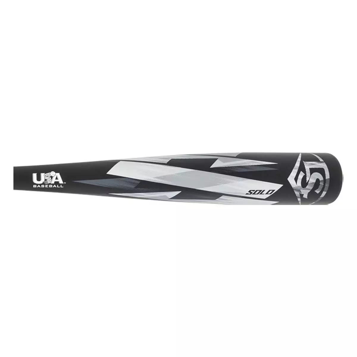 2022 Louisville Slugger Solo -11 USA Baseball Bat: WBL2537010 Black, Grey, Silver 5 2022 Louisville Slugger Solo -11 USA Baseball Bat: WBL2537010 Black, Grey, Silver - Image 3