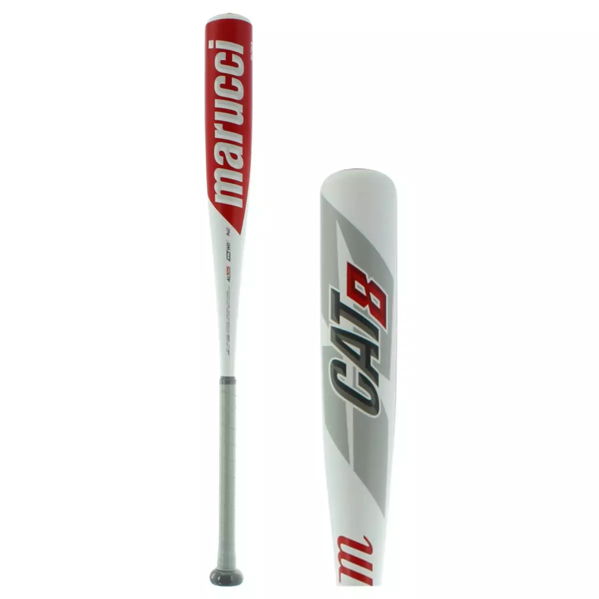 Marucci CAT8 -8 USSSA Baseball Bat: MSBC88 Red, White 10 Marucci CAT8 -8 USSSA Baseball Bat: MSBC88 Red, White - Image 8