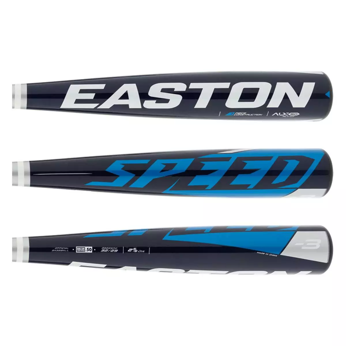 2022 Easton Speed BBCOR Baseball Bat: BB22SPD Blue, Navy, White 4 2022 Easton Speed BBCOR Baseball Bat: BB22SPD Blue, Navy, White - Image 2