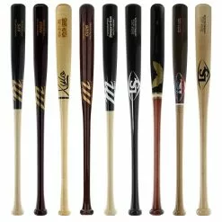 JustBats Pick Your Pack - Youth Wood 2-Pack - Gold Brown, Black, Natural, Maroon, Grey, Silver, White, Gold -BaseBallBat Sales Shop 09e7 09 21 34151 9 pack 15 l