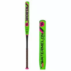 Worth Legit Watermelon 13.75" XL USSSA 240 Slow Pitch Softball Bat: WML21U Black, Green, Pink