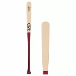 Rawlings VELO Maple Wood Baseball Bat: PA110N Adult Natural, Red