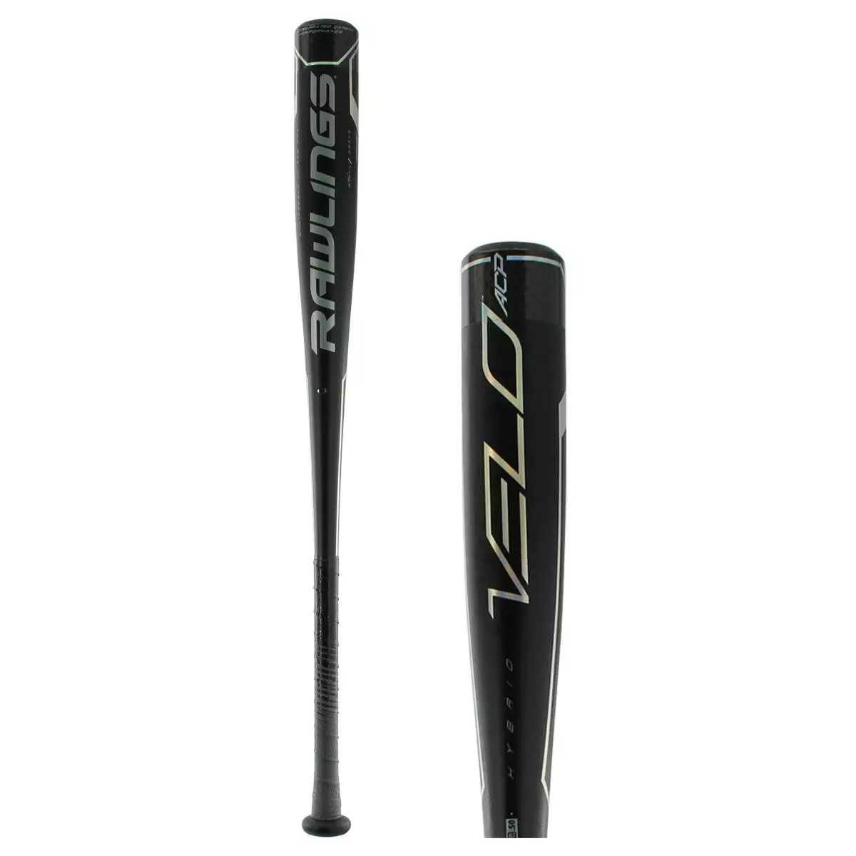 Rawlings VELO ACP BBCOR Baseball Bat: BBZV3 Black 9 Rawlings VELO ACP BBCOR Baseball Bat: BBZV3 Black - Image 7