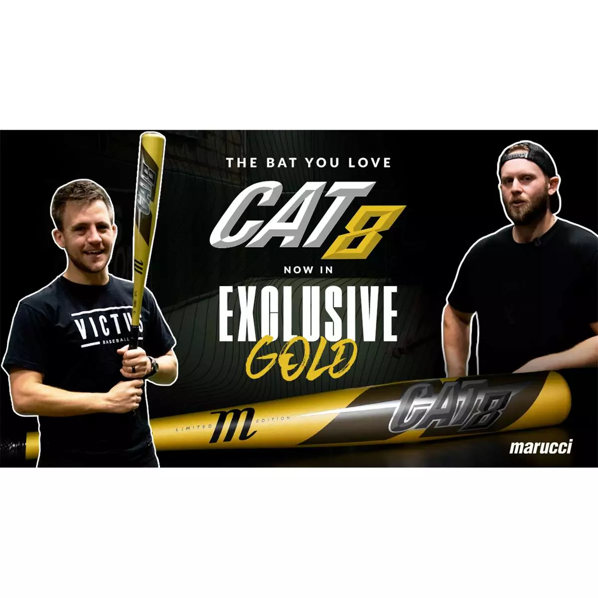 Marucci CAT8 -5 USSSA Baseball Bat: MSBC85GB Gold 3 Marucci CAT8 -5 USSSA Baseball Bat: MSBC85GB Gold