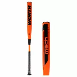 BaseBallBat Sales Shop 19 Worth Mach 1 Boss 302 13.5" Balanced USA Slow Pitch Softball Bat: WM21BA Black, Orange