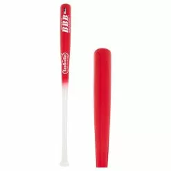 BamBooBat Bamboo Wood Youth Baseball Bat: YHWBR100D White, Red