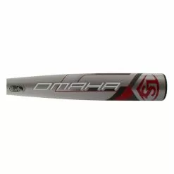 Louisville Slugger Omaha -5 USSSA Baseball Bat: WTLSLO5B520 Grey, Red -BaseBallBat Sales Shop 1ac5 07 19 31777 2 l