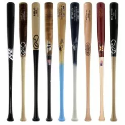 JustBats Pick Your Pack - Adult Wood 2-Pack - Gold Brown, Black, Grey, Natural, Gold, Blue, Red, Maroon, White, Navy, Green -BaseBallBat Sales Shop 1b1e 10 21 33469 9 pack 13 l