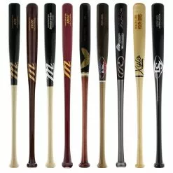 JustBats Pick Your Pack - Youth Wood 3-Pack - Gold Natural, Black, Maroon, Grey, Silver, White, Brown, Gold -BaseBallBat Sales Shop 1c1a 12 21 35141 9 pack 10 l
