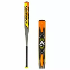 2022 Anderson Rocketech Carbon -10 Fastpitch Softball Bat: FPRTC22 Grey, Orange, Yellow