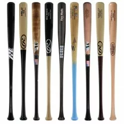 JustBats Pick Your Pack - Adult Wood 2-Pack - Gold Brown, Black, Grey, Natural, Gold, Blue, Red, Maroon, White, Navy, Green -BaseBallBat Sales Shop 2bf3 09 21 33469 9 pack 8 l
