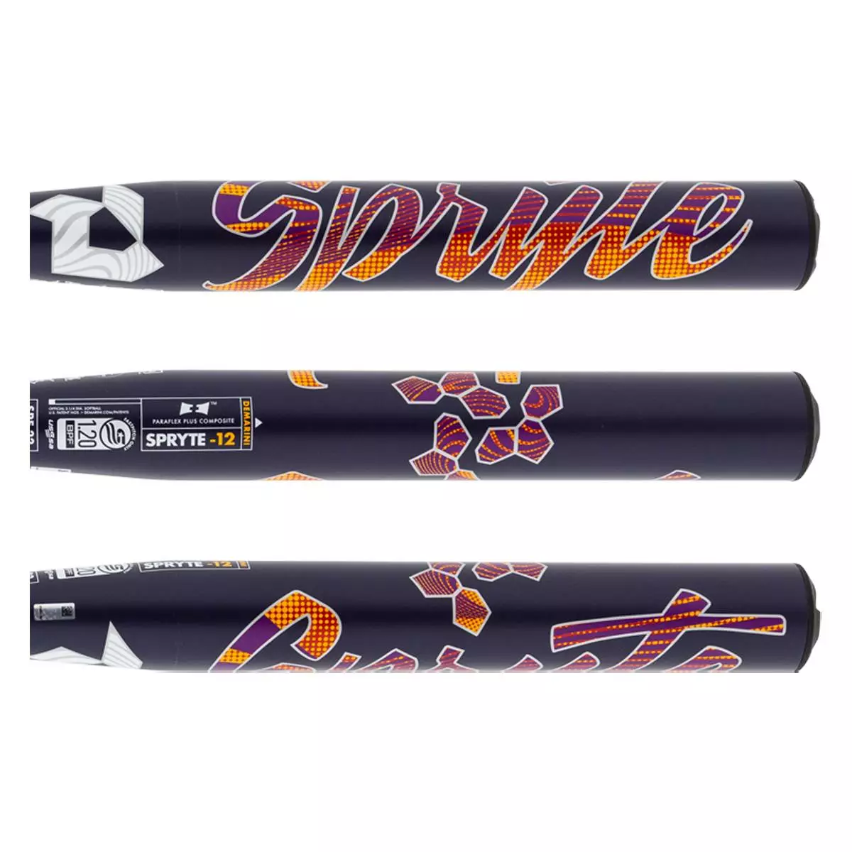 2022 DeMarini Spryte -12 Fastpitch Softball Bat: WTDXSPF22 Orange, Purple 4 2022 DeMarini Spryte -12 Fastpitch Softball Bat: WTDXSPF22 Orange, Purple - Image 2