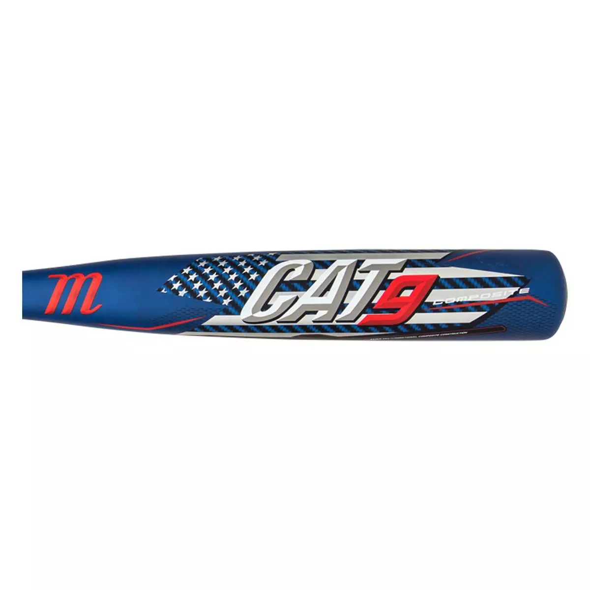 Marucci CAT9 Composite Pastime -8 USSSA Baseball Bat: MSBCCP98A Blue, Red, White 5 Marucci CAT9 Composite Pastime -8 USSSA Baseball Bat: MSBCCP98A Blue, Red, White - Image 3