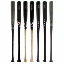 JustBats Pick Your Pack - Adult Wood 2-Pack - Diamond Black, Grey, Natural, Brown, Blue -BaseBallBat Sales Shop 3181 12 21 34154 7 pack 5 l