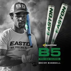 Easton B5 Pro BBCOR Baseball Bat: BB21B5 Green, Silver