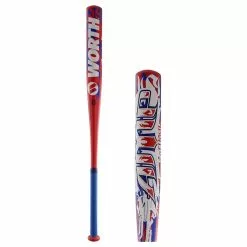Worth AMP Alloy Dual Stamp Slow Pitch Softball Bat: WWCAMP Red, White, Blue -BaseBallBat Sales Shop 351d 11 19 32462 l