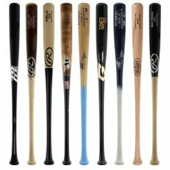 JustBats Pick Your Pack - Adult Wood 3-Pack - Gold Brown, Black, Grey, Natural, Gold, Blue, Red, Maroon, White, Navy, Green -BaseBallBat Sales Shop 36a9 10 21 33468 9 pack 9 l