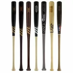 JustBats Pick Your Pack - Youth Wood 2-Pack - Gold Brown, Black, Natural, Maroon, Grey, Silver, White, Gold -BaseBallBat Sales Shop 370a 08 21 34151 7 pack 8 l