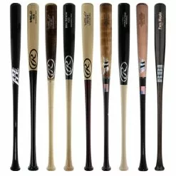 JustBats Pick Your Pack - Adult Wood 2-Pack - Gold Brown, Black, Grey, Natural, Gold, Blue, Red, Maroon, White, Navy, Green -BaseBallBat Sales Shop 38f9 07 21 33469 9 pack 3 l