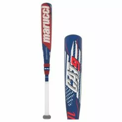 Marucci CAT9 Composite Pastime -10 USSSA Junior Big Barrel Baseball Bat: MJBBCCP9A Blue, Red, White