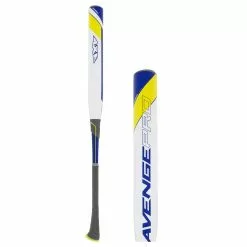 2022 Axe Avenge Pro Dual Stamp 240 Slow Pitch Softball Bat: L193J Blue, White, Yellow