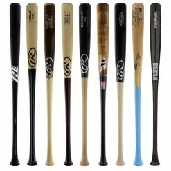 JustBats Pick Your Pack - Adult Wood 2-Pack - Gold Brown, Black, Grey, Natural, Gold, Blue, Red, Maroon, White, Navy, Green -BaseBallBat Sales Shop 462b 07 21 33469 9 pack 2 l