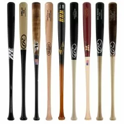 JustBats Pick Your Pack - Adult Wood 2-Pack - Gold Brown, Black, Grey, Natural, Gold, Blue, Red, Maroon, White, Navy, Green -BaseBallBat Sales Shop 47e8 10 21 33469 9 pack 17 l