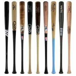JustBats Pick Your Pack - Adult Wood 3-Pack - Gold Brown, Black, Grey, Natural, Gold, Blue, Red, Maroon, White, Navy, Green -BaseBallBat Sales Shop 4a86 08 21 33468 9 pack 3 l