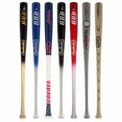 JustBats Pick Your Pack - Youth Wood 3-Pack - Silver Grey, Black, White, Brown, Red, Blue, Natural -BaseBallBat Sales Shop 4b1f 10 21 34036 7 pack 7 l