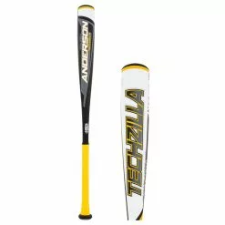 2021 Anderson Techzilla -10 USSSA Baseball Bat: YB21ZILLA10 White, Yellow