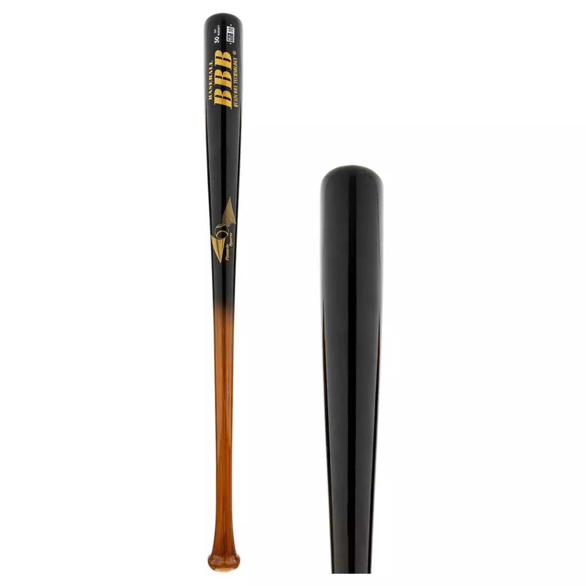 BamBooBat Bamboo Wood Baseball Bat: HGBB30D Brown/Black Adult Black, Brown 4 BamBooBat Bamboo Wood Baseball Bat: HGBB30D Brown/Black Adult Black, Brown - Image 2