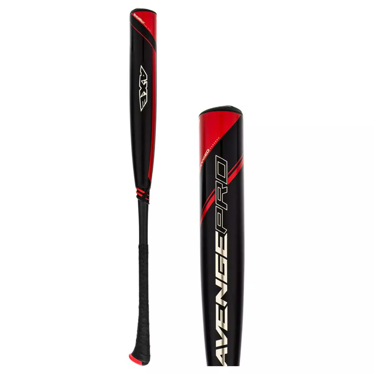 2022 Axe Avenge Pro Power Handle BBCOR Baseball Bat: L146J-PWR Black, Red 3 2022 Axe Avenge Pro Power Handle BBCOR Baseball Bat: L146J-PWR Black, Red