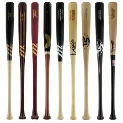 JustBats Pick Your Pack - Youth Wood 3-Pack - Gold Natural, Black, Maroon, Grey, Silver, White, Brown, Gold -BaseBallBat Sales Shop 524a 11 21 35141 9 pack 5 l