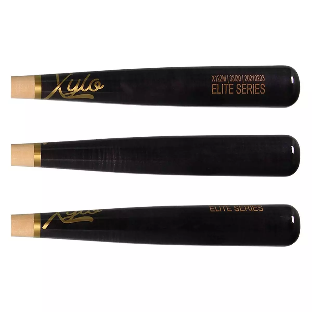 Xylo Bats Xylo Elite Series Maple Wood Baseball Bat: X122BN Black, Natural 4 Xylo Bats Xylo Elite Series Maple Wood Baseball Bat: X122BN Black, Natural - Image 2
