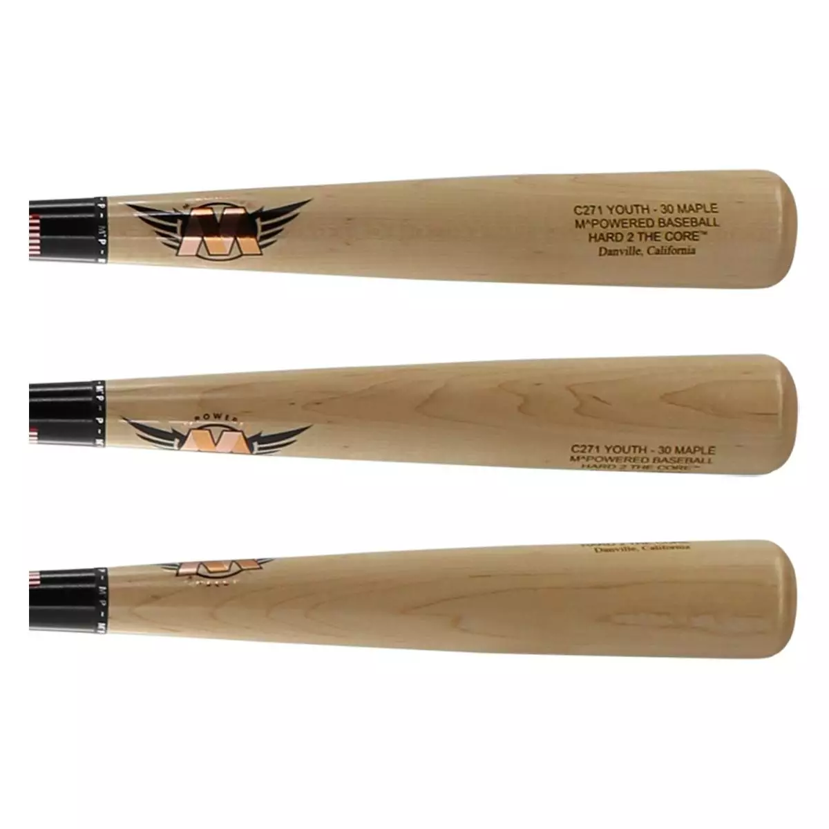 M^Powered H2TC™ Pro Maple Youth Wood Baseball Bat: H2TCY 4 M^Powered H2TC™ Pro Maple Youth Wood Baseball Bat: H2TCY - Image 2