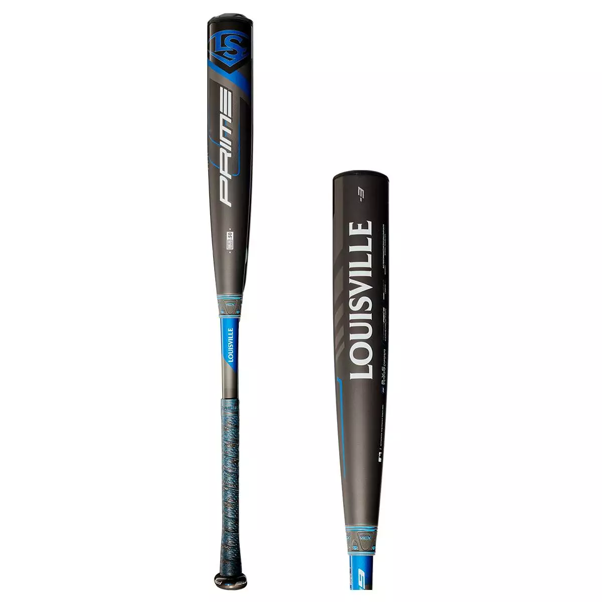 Louisville Slugger Prime BBCOR Baseball Bat: WTLBBP9B320 Black, Blue 3 Louisville Slugger Prime BBCOR Baseball Bat: WTLBBP9B320 Black, Blue