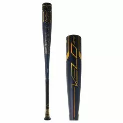 Rawlings Velo ACP BBCOR Baseball Bat: BB1V3 Gold, Navy