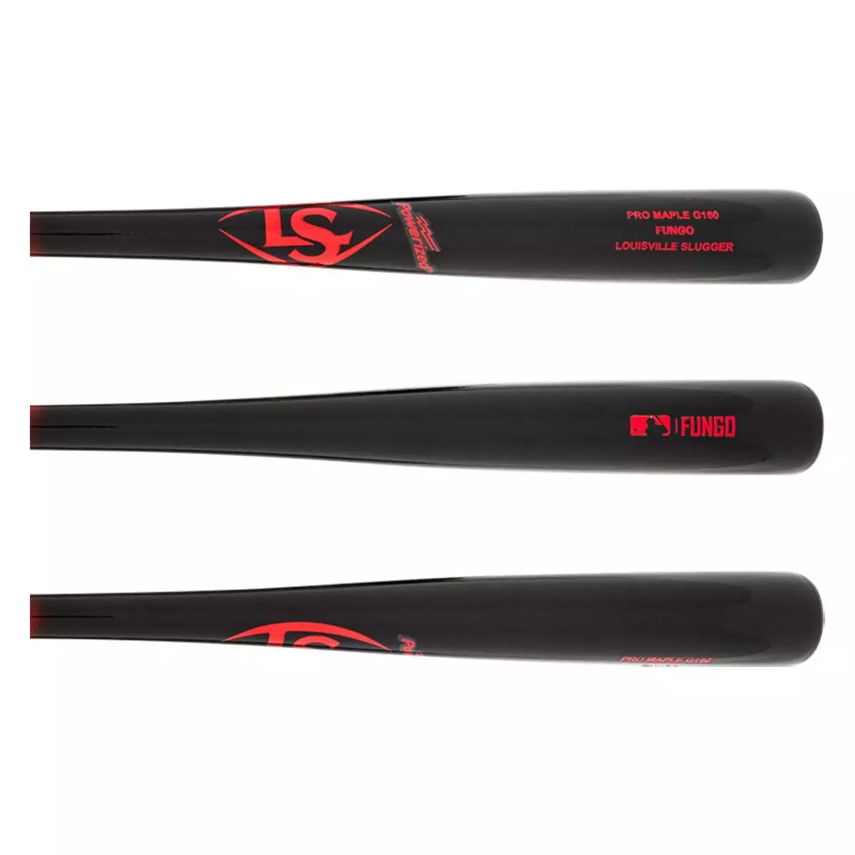 Louisville Slugger 36" Fungo Maple Wood Baseball Bat: WBL2444010 Black, Red 4 Louisville Slugger 36" Fungo Maple Wood Baseball Bat: WBL2444010 Black, Red - Image 2