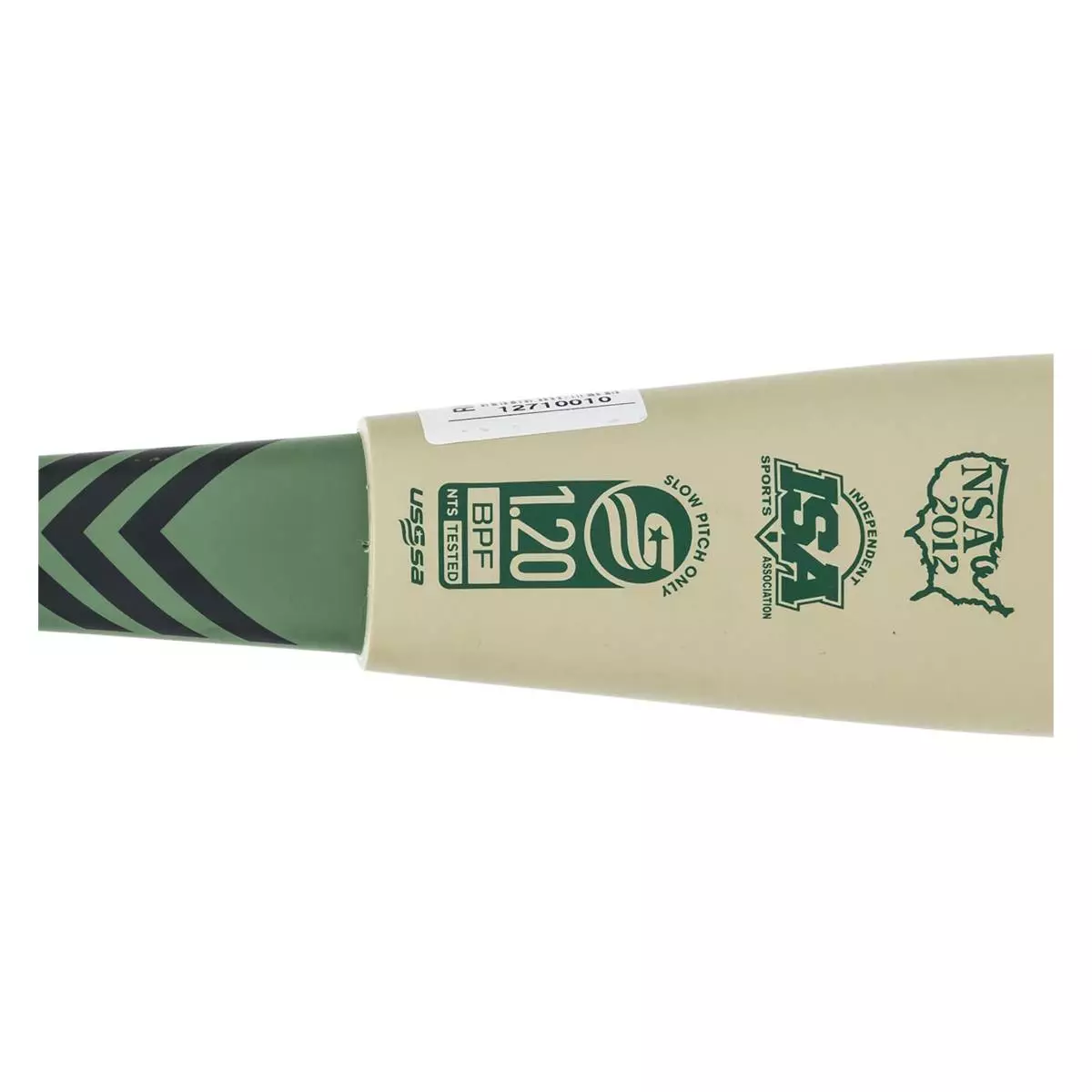 Miken DC-41 12.25" SuperMax USSSA 240 Slow Pitch Softball Bat: MDCX21U Black, Gold, Green 6 Miken DC-41 12.25" SuperMax USSSA 240 Slow Pitch Softball Bat: MDCX21U Black, Gold, Green - Image 4