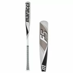 Marucci F5 -5 USSSA Baseball Bat: MSBF535 Black, Silver, White