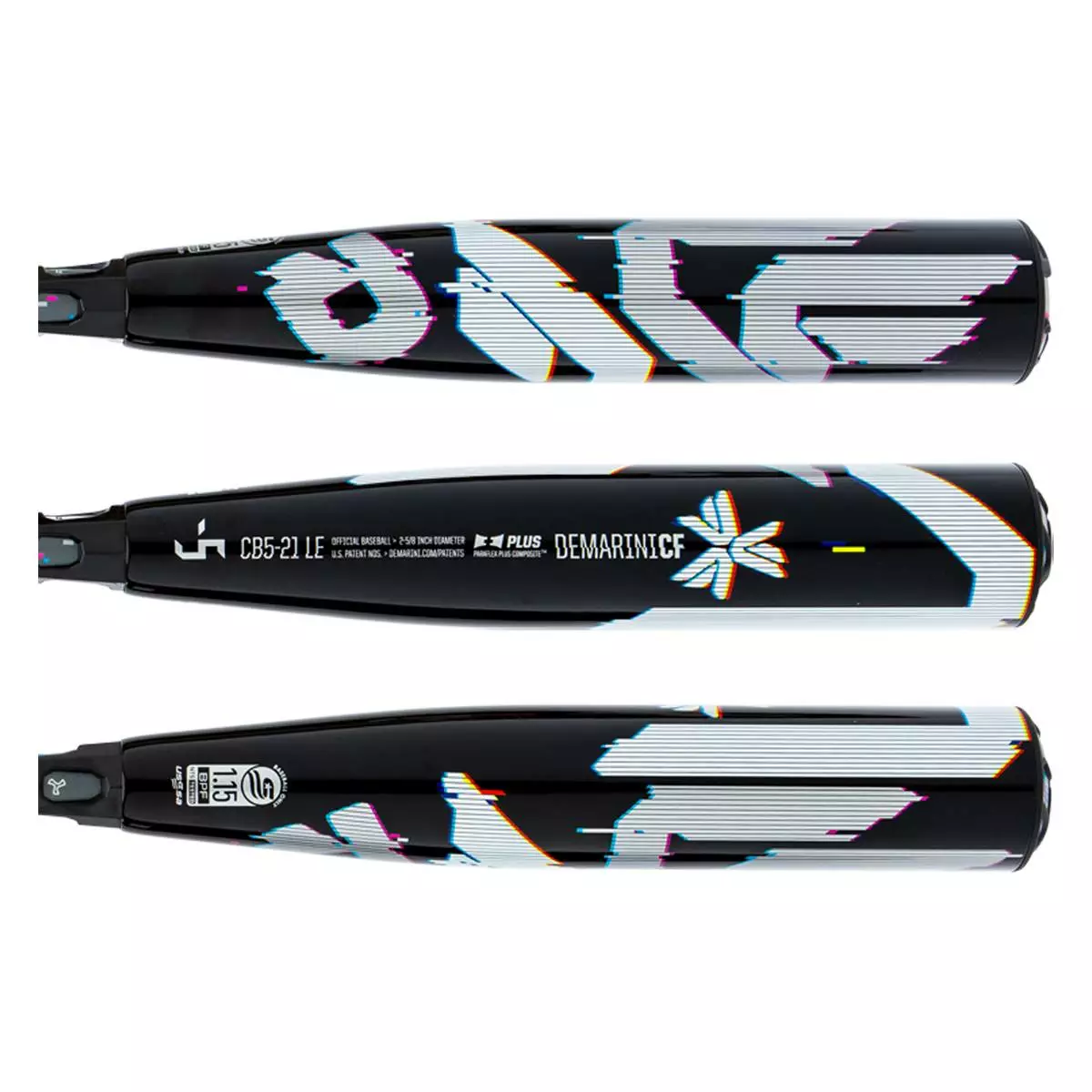 DeMarini CF Glitch -5 USSSA Baseball Bat: WTDXCB5GL Navy, White 4 DeMarini CF Glitch -5 USSSA Baseball Bat: WTDXCB5GL Navy, White - Image 2