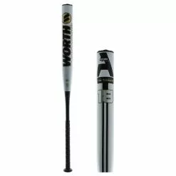Worth AT18 13.5" Alan Tanner XL Senior Slow Pitch Softball Bat: WAVTSS Black, Gold, White