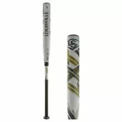 Louisville Slugger LXT -8 Fastpitch Softball Bat: WBL2454010 Gold, Grey, White