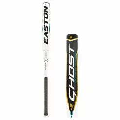2022 Easton Ghost Double Barrel -9 Fastpitch Softball Bat: FP22GH9 Gold, White, Grey, Teal