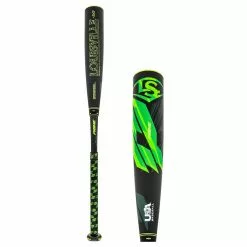 2022 Louisville Slugger Prime -10 USA Baseball Bat: WBL2536010 Black, Green, Grey