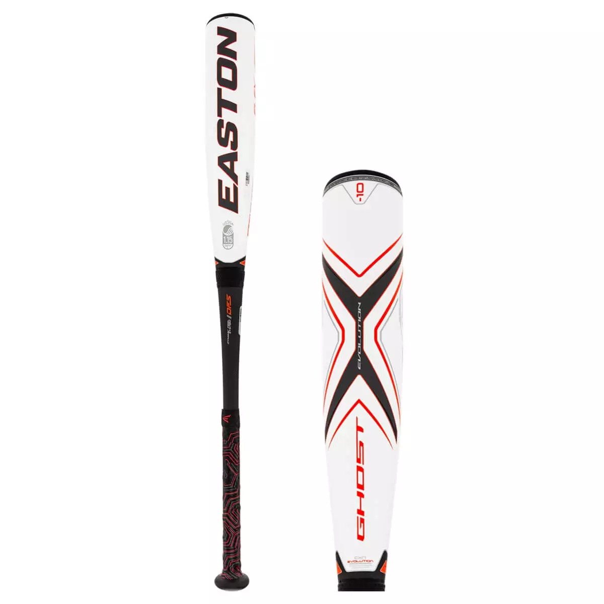 Easton Ghost X Evolution -10 USSSA Baseball Bat: SL19GXE10 Black, White 3 Easton Ghost X Evolution -10 USSSA Baseball Bat: SL19GXE10 Black, White