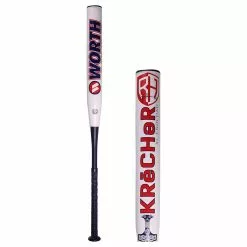 Worth Krecher Ryan Harvey 13.5" XL USA Slow Pitch Softball Bat: WRH21A Navy, Red, White
